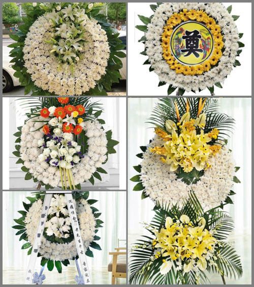 上海崇明区新河镇民生村花圈速递